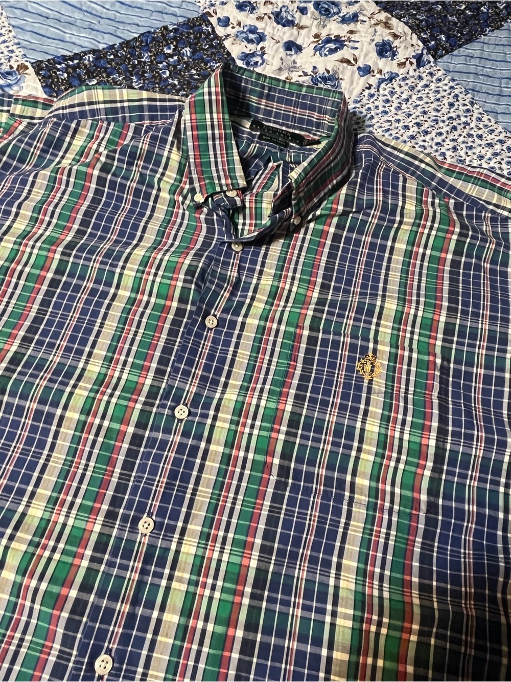 Lauren Ralph Lauren Men’s XXL Plaid Button Up Shirt